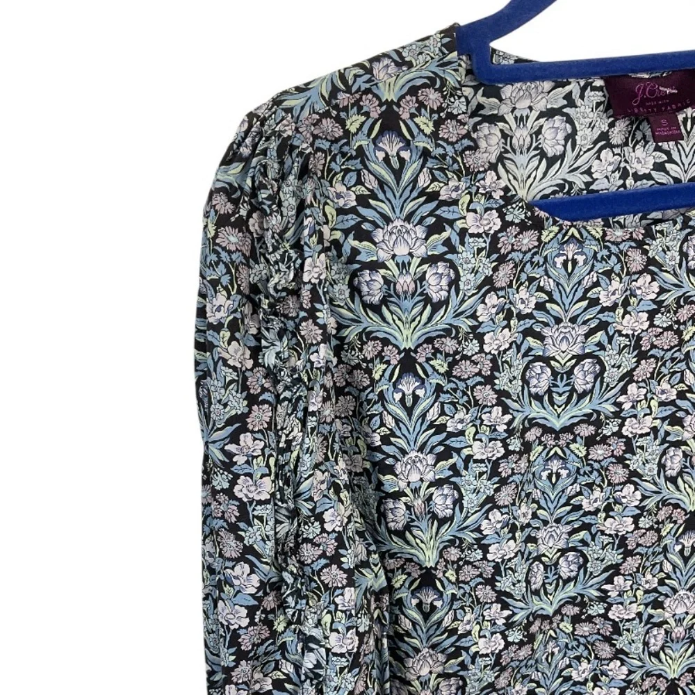 J. Crew Liberty Sambourne‎ Floral Ruffle Sleeve Top